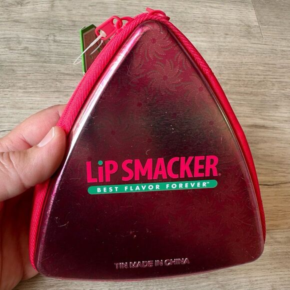 Lip Smacker Winter Treats Lip & Nail Collection Set Candy Cane Red Confetti - Picture 3 of 8